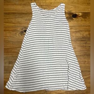 Striped women’s size L tank top dress. Stretchy, but firm fitting